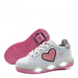 Breezy Rollers Light Heart Pink White/Pink