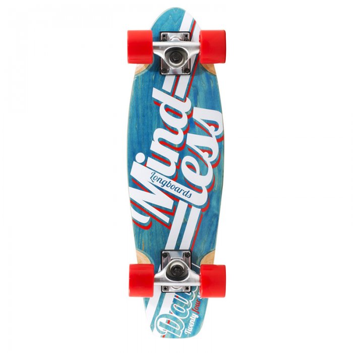 Cruiser Mindless Longboards Daily Stained blue/white 24inch/61cm