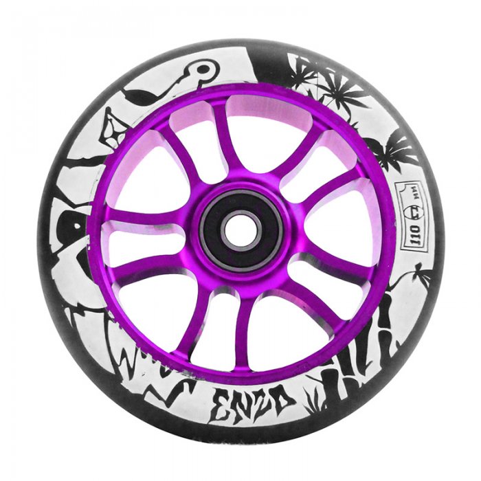 Roata Trotineta 841 Enzo 2 110mm + Abec 9 purple