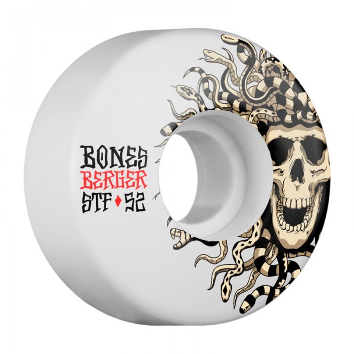 Set 4 roti skateboard Bones STF Pro Berger Medusa 52mm
