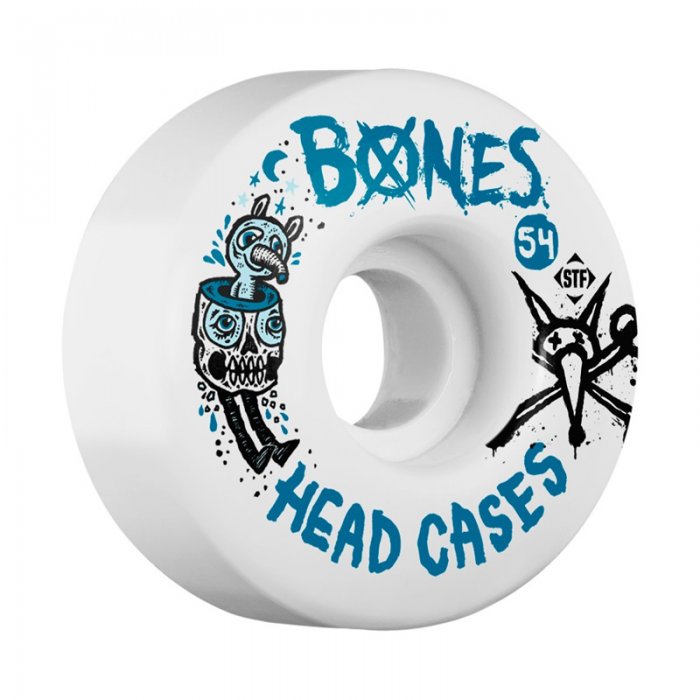 Set 4 roti skateboard Bones STF Head Case 54mm