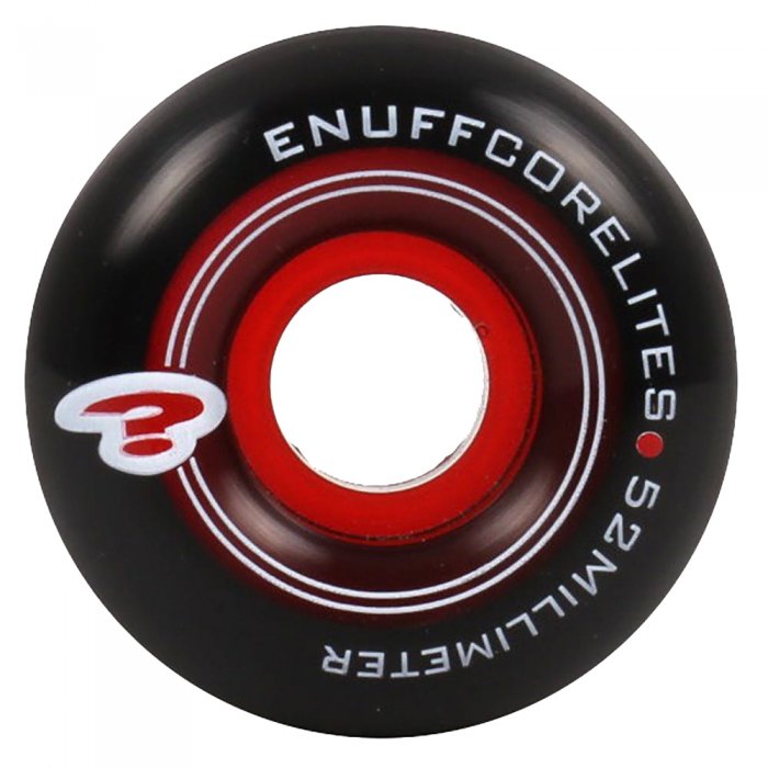 Set 4 roti skateboard Enuff Corelites 52mm Black/Red