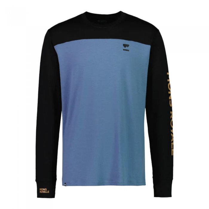 Bluza Corp Mons Royale Yotei LS Black/Blue Slate 22/23