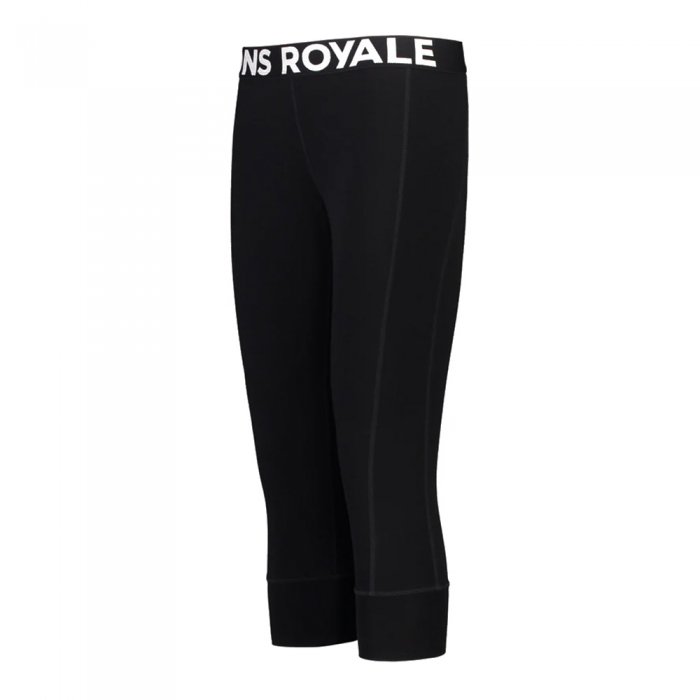 Pantaloni Corp Mons Royale Cascade Merino Flex 200 3/4 Black 22/23