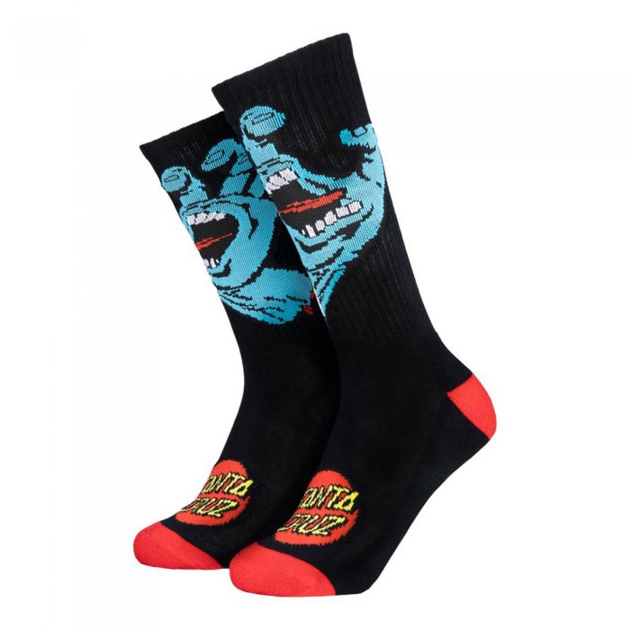 Sosete Santa Cruz Screaming Hand Socks Black