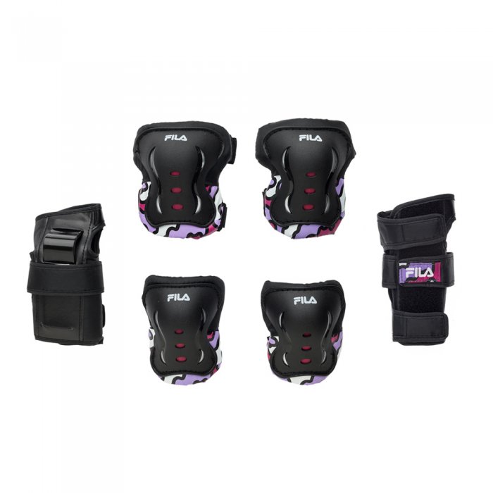 Set Protectii Fila FP Junior Girl Black/Pink