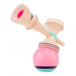 Kendama USA Kaizen Speciality Jet Shape Super Stick Flamingo V2