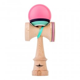 Kendama USA Kaizen Speciality Jet Shape Super Stick Flamingo V2