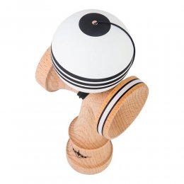 Kendama USA Kaizen Jet Shape Triple Stripe Silk White/Black