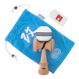 Kendama USA Kaizen Jet Shape Triple Stripe Silk White/Black