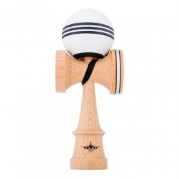 Kendama USA Kaizen Jet Shape Triple Stripe Silk White/Black