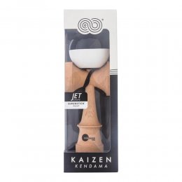 Kendama USA Kaizen Jet Shape Half Split Super Stick Black/White