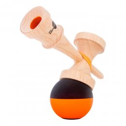Kendama USA Kaizen Jet Shape Half Split Silk Black/Orange