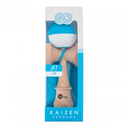 Kendama USA Kaizen Jet Shape Half Split Silk White/Blue