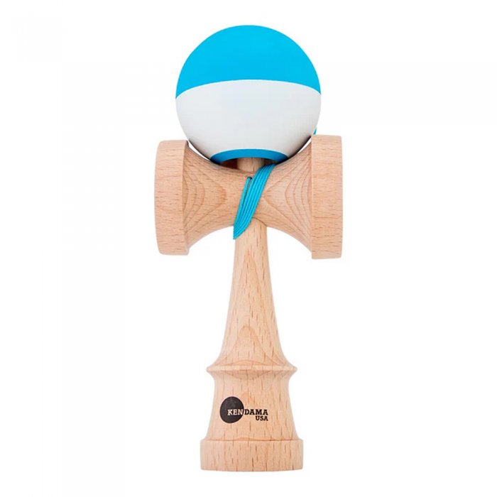 Kendama USA Kaizen Jet Shape Half Split Silk White/Blue