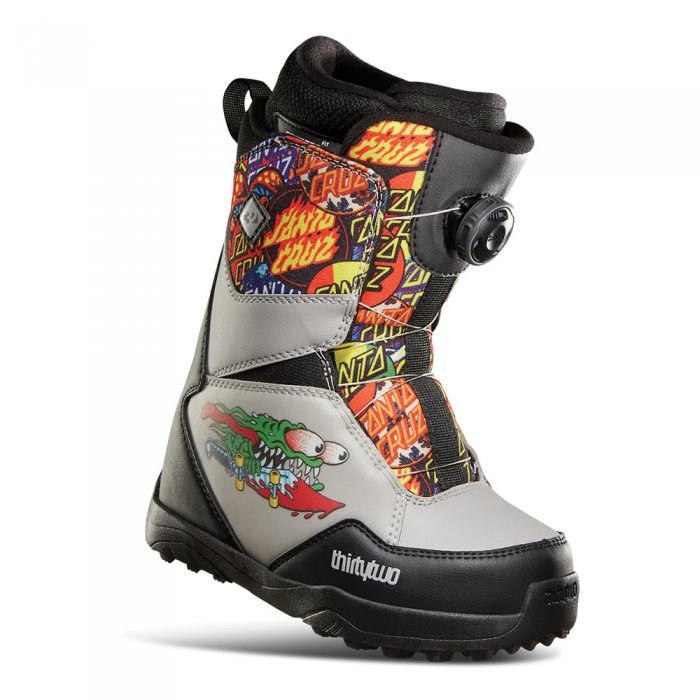 Boots Snowboard ThirtyTwo Youth Lashed Boa Santa Cruz Grey/Black