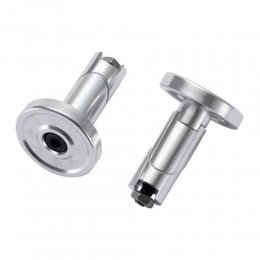 Set 2 Bar End Blunt Aluminiu Silver