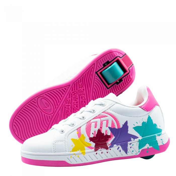 Breezy Rollers Splatter White/Pink