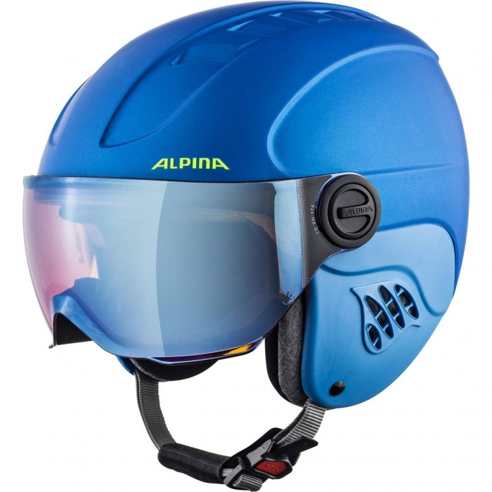 Casca Alpina Carat LE Visor HM blue neon yellow matt