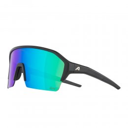 Ochelari de soare Alpina Ram HR Black Matt Q-Lite Mirror Green