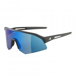 Ochelari de soare Alpina Sonic HR Black Matt Q-Lite Mirror Blue