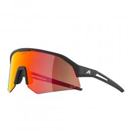 Ochelari de soare Alpina Sonic HR Black Matt Q-Lite Mirror Red