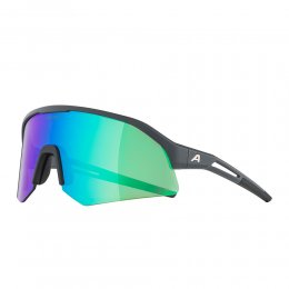 Ochelari de soare Alpina Sonic HR Midnight-Grey Matt Q-Lite Mirror Green