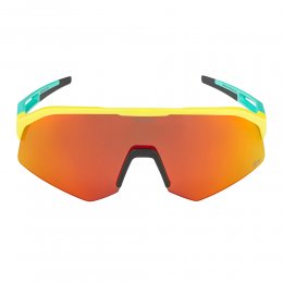 Ochelari de soare Alpina Sonic HR Yellow-Tourquise Matt Q-Lite Mirror Red