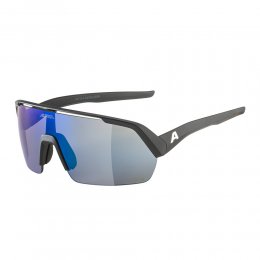 Ochelari de soare Alpina Turbo HR Black Matt Q-Lite Mirror Blue