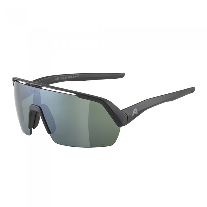 Ochelari de soare Alpina Turbo HR Black Matt Q-Lite Mirror Silver