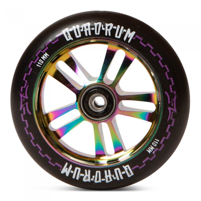 Roata Trotineta AO Quadrum V3 5 Hole 110mm Oilslick + Abec 9