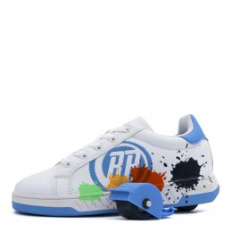 Breezy Rollers Splatter White/Light Blue