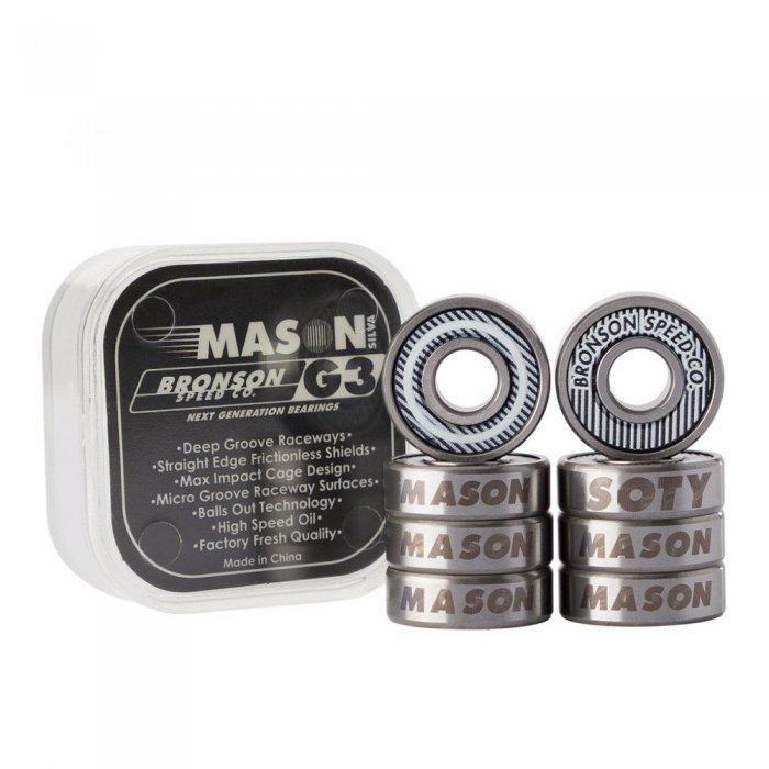 Rulmenti Bronson Speed Mason Silva Pro G3 Black/White