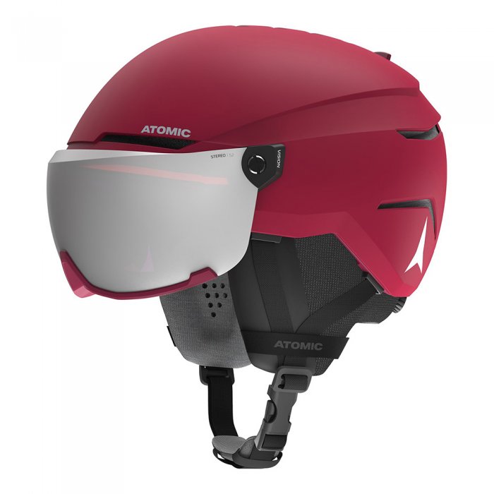 Casca Atomic Savor Visor Stereo Dark Red