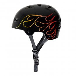 Casca Bullet T35 Flame Youth Gloss Black