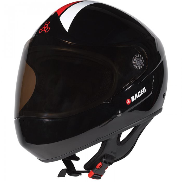 Casca Downhill Triple 8 T8 Racer Black Glossy