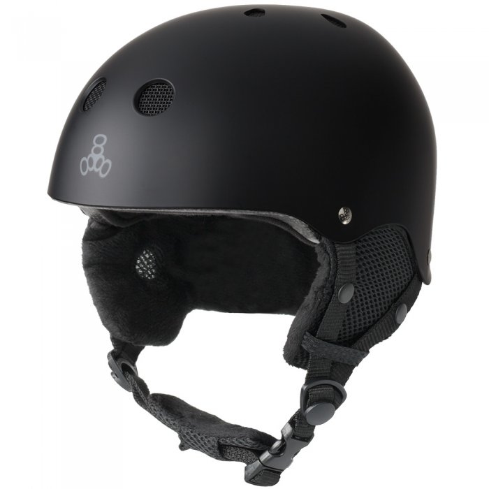 Casca Triple 8 Brainsaver Snow Standard Black Rubber