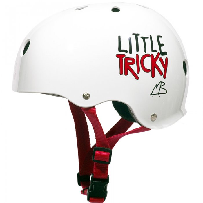 Casca Triple 8 Little Tricky Jr White Glossy