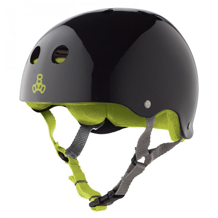 Casca Triple 8 Brainsaver Black Gloss Green