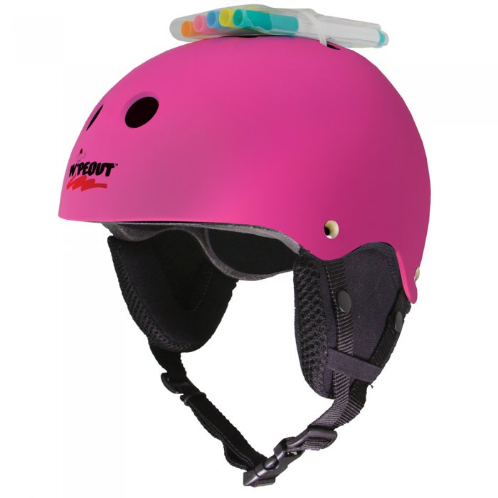 Casca Triple 8 Wipeout Snow Neon Pink