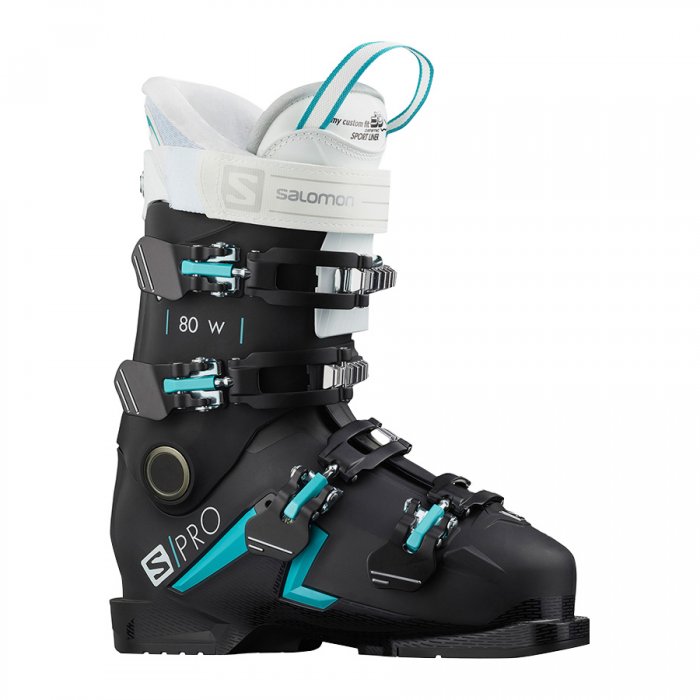 Clapari Salomon S/Pro 80 W Black/Scuba Blue/White