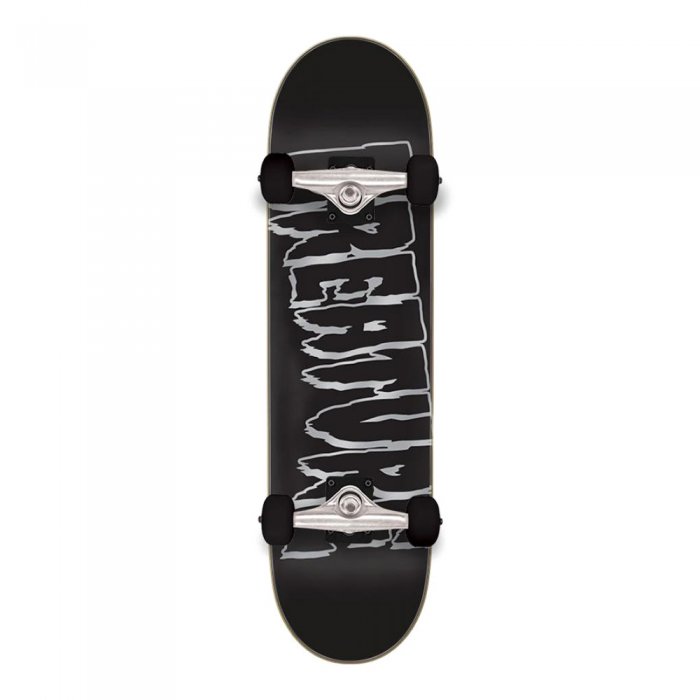 Skateboard Creature Logo Outline Metallic Large Black 8.25inch