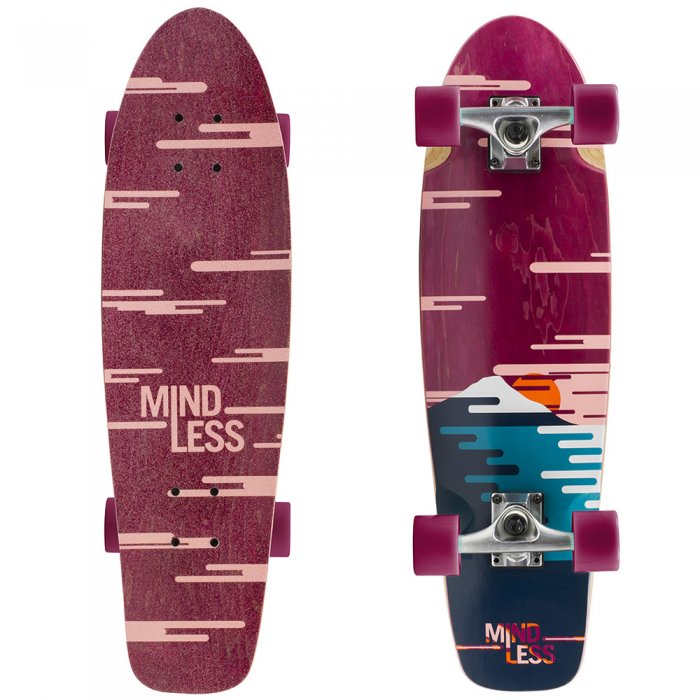 Cruiser Mindless Longboards Sunset Burgundy - Click Image to Close