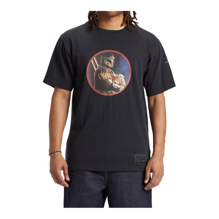 Tricou DC Star Wars Mando And The Child Black Pigment Dye