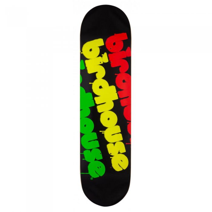 Deck Skateboard Birdhouse Logo Triple Stack Rasta 8inch