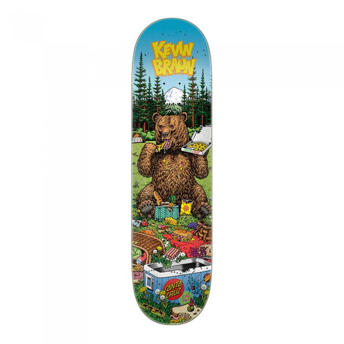 Deck Skateboard Santa Cruz Everslick Braun Great Outdoors Multi 8.25inch