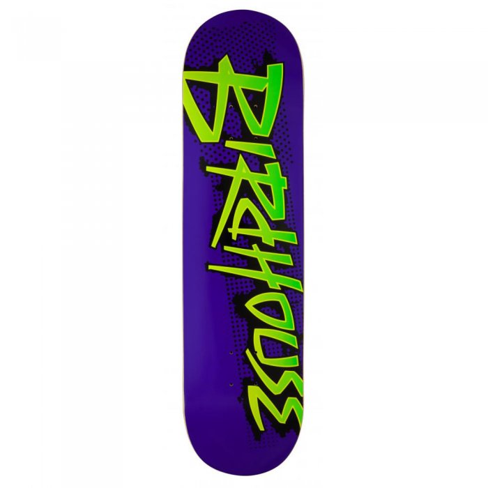 Deck Skateboard Birdhouse Logo Splatter Purple 8.13inch