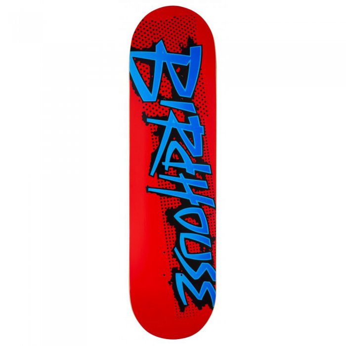 Deck Skateboard Birdhouse Logo Splatter Red 8.25inch