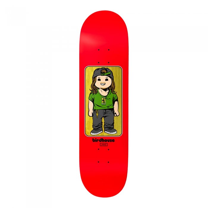 Deck Skateboard Birdhouse Pro Jaws Toybox Red 8.5inch