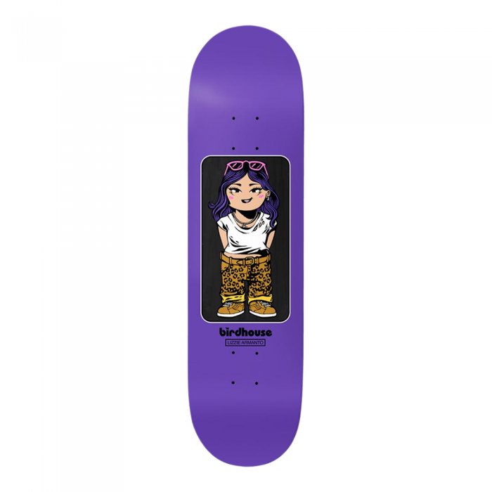 Deck Skateboard Birdhouse Pro Lizzie Armanto Toybox Purple 8inch